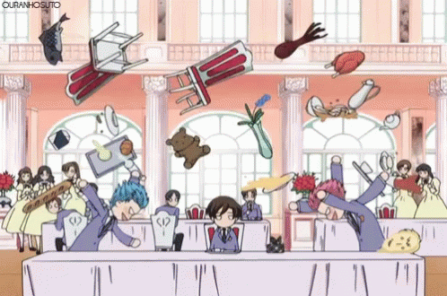 School Fight Anime GIF