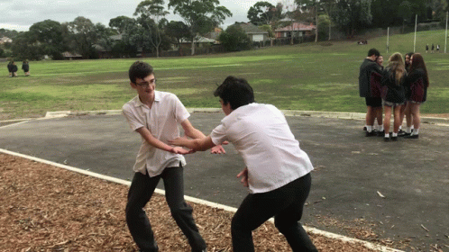 School Fight Fake Fighting GIF