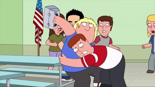 School Fight Family Guy Chris And Peter Griffin GIF