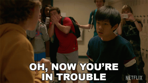 School Fight Oh You're In Trouble GIF