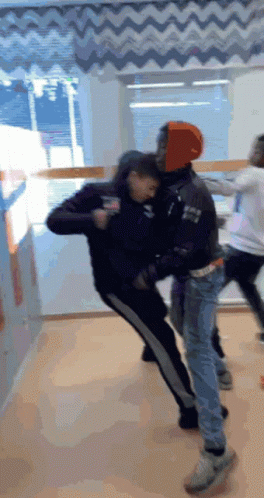 School Fight One Vs Many GIF