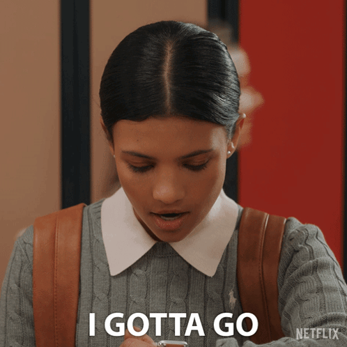 School Girl I Gotta Go GIF