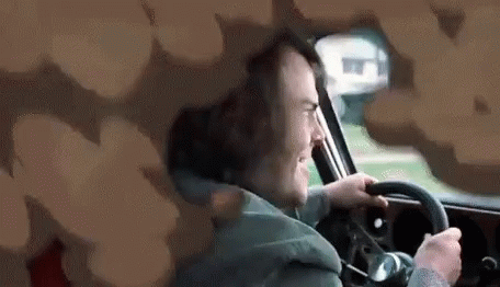 School Of Rock Car Edit Jack Black GIF