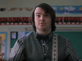 School Of Rock Jack Black Playing Guitar GIF