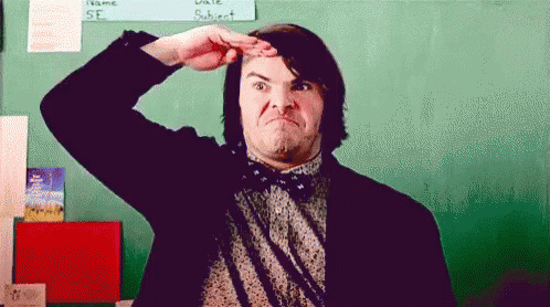 School Of Rock Jack Black Salute GIF