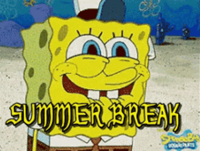 Schools Out For Summer Spongebob Square Pants GIF