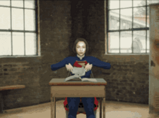 Schools Out For Summer Super Woman Throwing Papers GIF