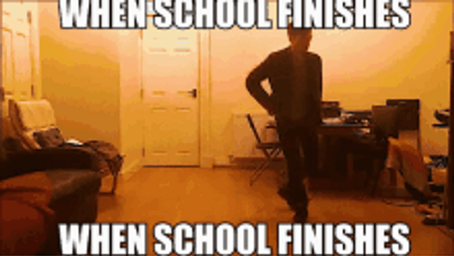 Schools Out For Summer When School Finishes Dance GIF