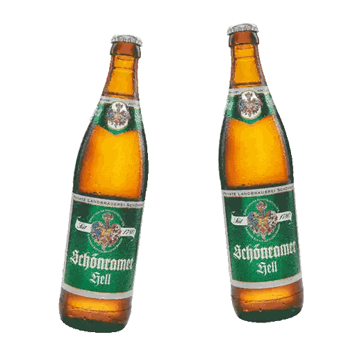 Schottenauer Spit Bottles On White Surface