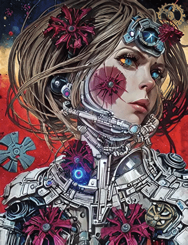Sci Fi Beautiful Unique Robots GIF