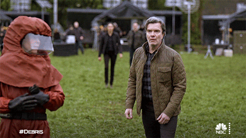 Sci Fi Debris Movie Man On Hold GIF