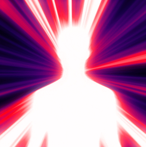 Sci Fi Human Body Blazing Light GIF