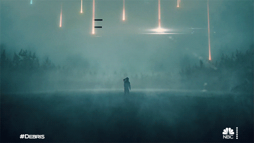 Sci Fi Raining Debris GIF