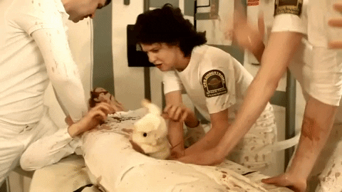 Sci Fi Squeezing Open Tummy GIF