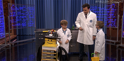 Scientist Jimmy Fallon High Five GIF