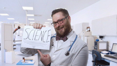 Scientist Showing Science Sign GIF