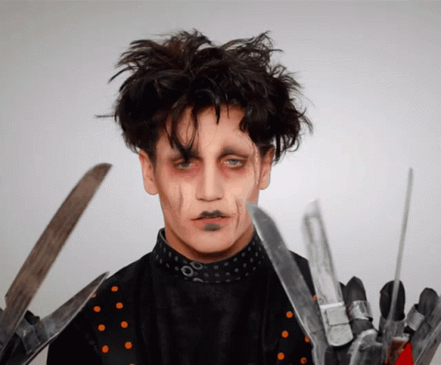 Edward Scissorhands Halloween Costume GIF