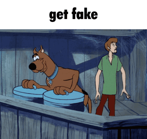 Scooby Doo And Shaggy Get Fake GIF