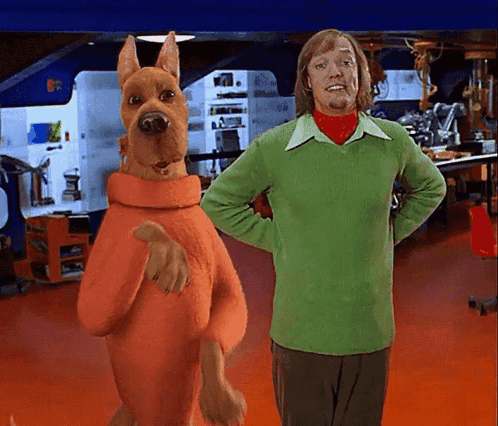 Scooby Doo And Shaggy Hands On Hips GIF