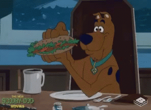 Scooby Doo Eating Sandwich