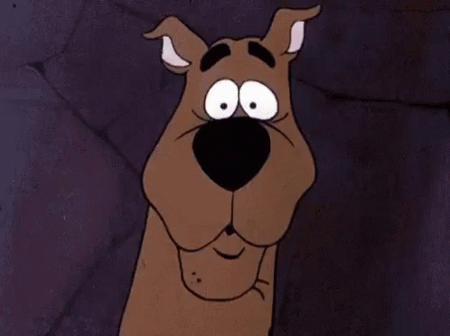 Scooby Doo From The Scooby Doo Cartoon Is Making A Funny Face . GIF