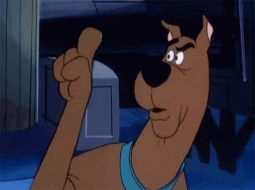 Scooby Doo Is Giving A Thumbs Up Sign GIF
