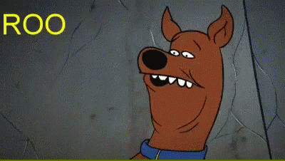 Scooby Doo Making Funny Face Saying Roooooo
