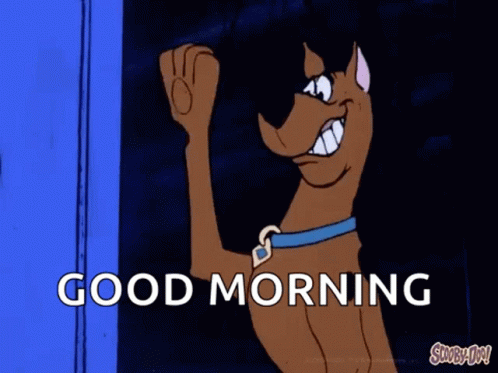 Scooby Doo Saying Good Morning GIF