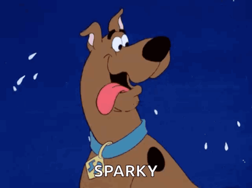 scooby doo says sparky in a cartoon