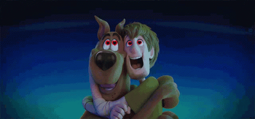 Scooby Doo Shaggy Lovingly Hugging GIF
