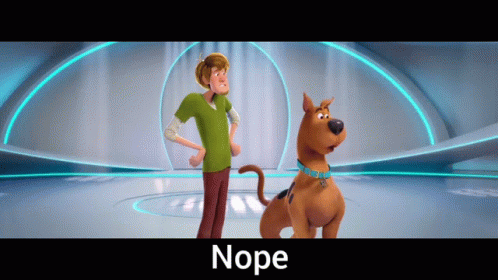 Scooby Doo With Shaggy Nope GIF