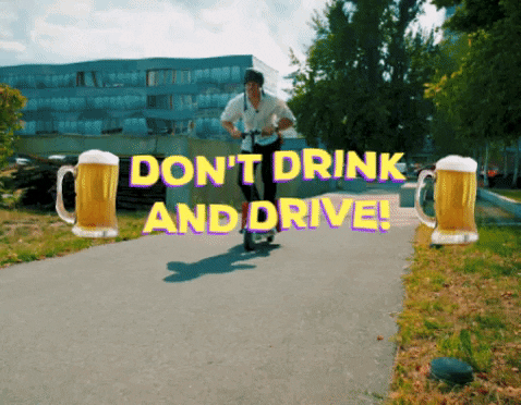 Scooter Ride Don't Drink And Drive GIF