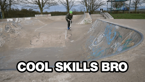 Scooter Trick Ride Fail GIF