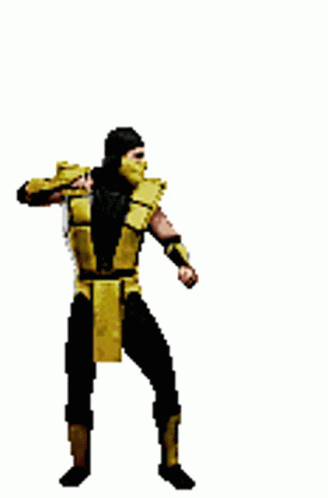 Scorpion Get Over Here Explosion Box GIF
