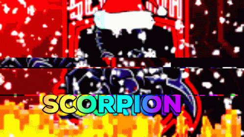 Scorpion Glitch Christmas GIF