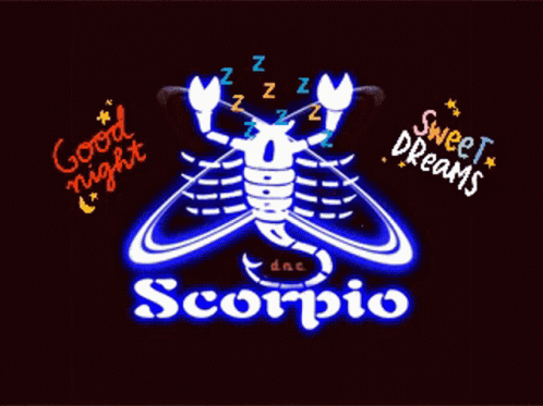 Scorpion Scorpio Good Night GIF