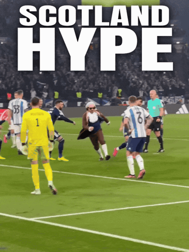 Scotland Hype Soccer Game Poster GIF