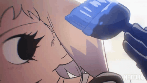 Scott Pilgrim Hair Painting GIF