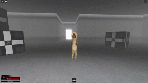 SCP Monster Standing In Front Of Door GIF