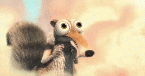 Scrat Seeing Big Acorn GIF