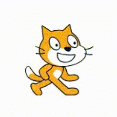 Scratch Cat Swallowing Milk Carton GIF