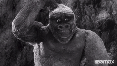 Scratching Head I Don't Know King Kong GIF