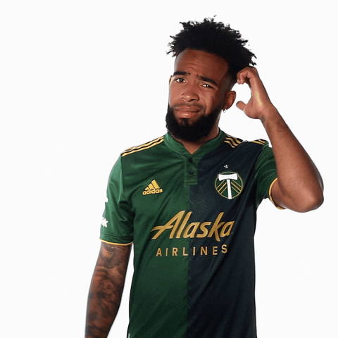 Scratching Head Portland Timbers Player GIF