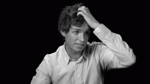 Scratching My Head Eddie Redmayne GIF