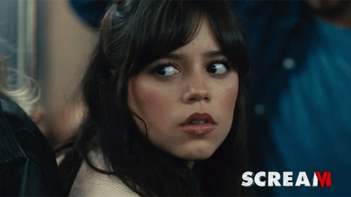 Scream 6 Scary Jenna Ortega GIF