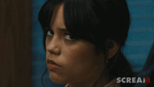 Scream 6 Serious Looking Jenna GIF