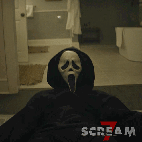 Scream 7 Poster Scary Mask GIF