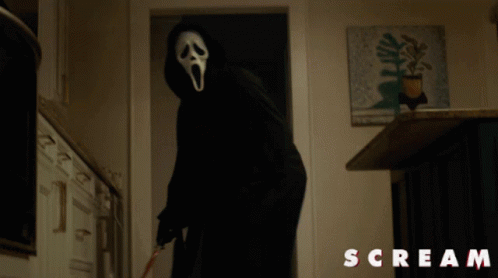 Scream Ghost Holding Knife