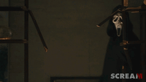 Scream Movie Poster with Hooded Figure