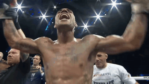 Screaming Alex Pereira GIF